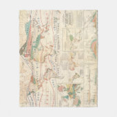 配分の植物 フリースブランケット (正面)