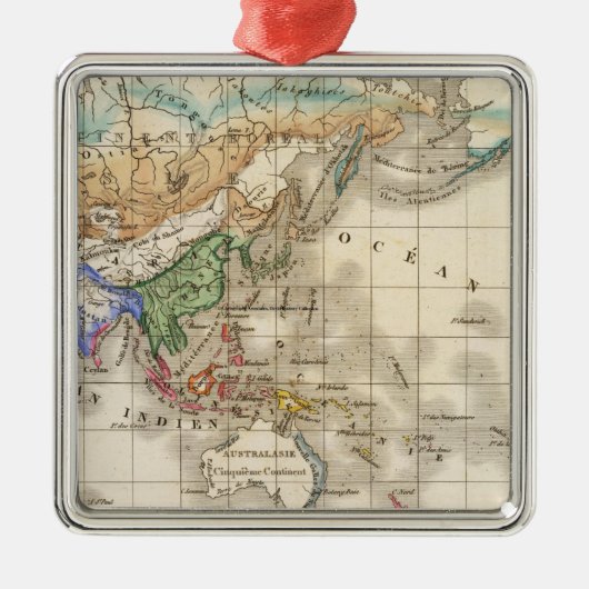 配分のprimitive du genreのhumain メタルオーナメント (正面)