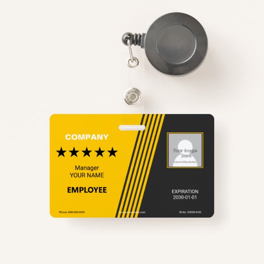 配布者バッジ バッジ (正面リトラクタブル付き)