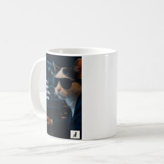 配当を伴わない取引の不安 コーヒーマグカップ (正面左)