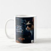 配当を伴わない取引の不安 コーヒーマグカップ (左)