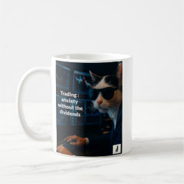 配当を伴わない取引の不安 コーヒーマグカップ