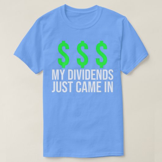 配当投資家株取引4 Tシャツ (デザイン正面)