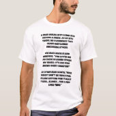 配当株についてのAIジョーク Tシャツ (正面)
