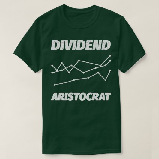 配当貴族の株式市場 Tシャツ (デザイン正面)
