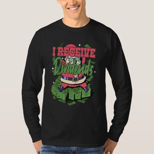 配当金を受け取る Tシャツ (正面)