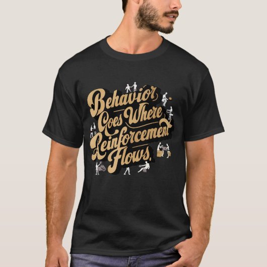 配筋が流れる場所での動作 Tシャツ (正面)