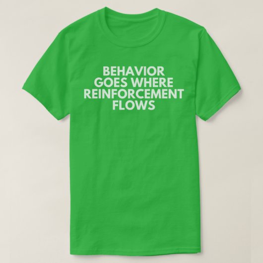 配筋が流れる場所で行動が進むAba挙動 Tシャツ (デザイン正面)