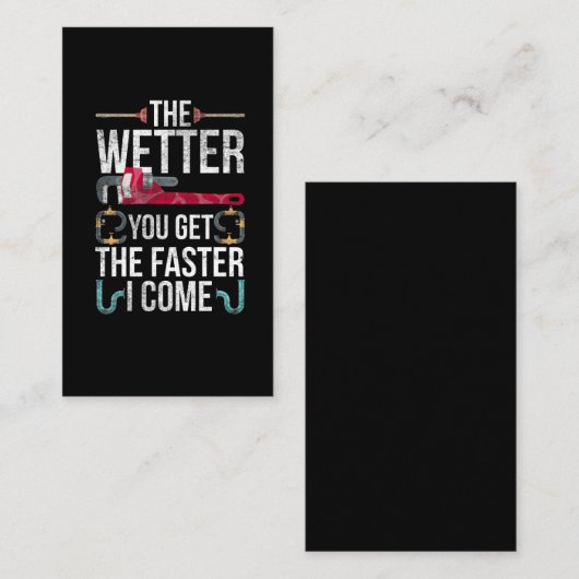 配管いけな工の夫と父の配管引用文 名刺 (正面/裏面)