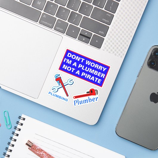 配管おもしろいことわざ シール (ノートパソコンとiPhone)