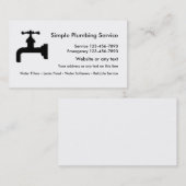 配管のサービス業カード 名刺 (正面/裏面)