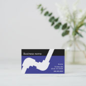 配管の名刺のロイヤルブルーおよび黒 名刺 (スタンド正面)