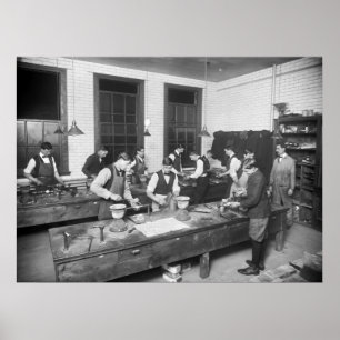 配管の学校、早い1900年代 ポスター