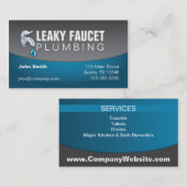 配管の専門の名刺 名刺 (正面/裏面)