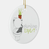 配管の専門家 セラミックオーナメント (右)