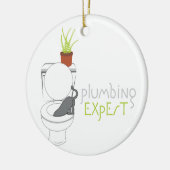 配管の専門家 セラミックオーナメント (左)
