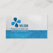 配管の建設業カード 名刺 (正面)