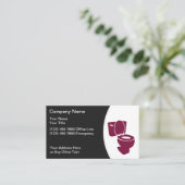 配管の洗面所のグラフィック 名刺 (スタンド正面)