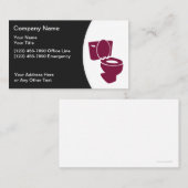 配管の洗面所のグラフィック 名刺 (正面/裏面)