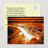 配管の火花 オリジナル ポストカード (正面/裏面)