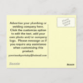 配管の火花 オリジナル ポストカード (裏面)