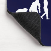 配管の進化の鉛管工のPipefitterの管の下水道 マウスパッド (コーナー)