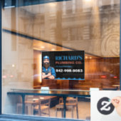 配管サービス カスタム ウィンドウクリング ウィンドウサイン (カフェ窓)