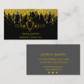 配管バッグ転がのピンベーカリーケータリング 名刺 (正面/裏面)