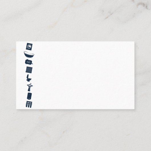 配管パイプラインサービスと修理名刺 名刺 (裏面)