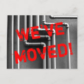 配管パイプライン移動はがきデザイン 案内ポストカード (正面)