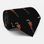 配管ビジネス鉛管工のレンチの芸術の写真 ネクタイ (ロール)
