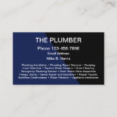 配管モダン用ビジネスプロファイルカード 名刺 (正面)