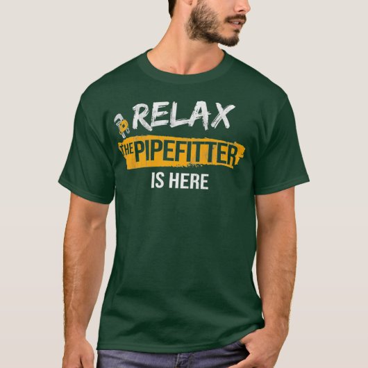 配管リラックス管配管配管設備の配管が設置されている Tシャツ (正面)