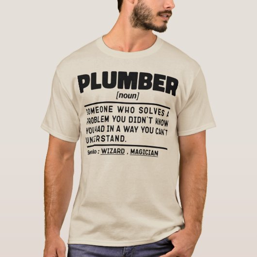 配管上名詞配管補修ユーモア引用文 Tシャツ (正面)