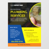 配管事業サービス用カスタムウィンドウクリング ウィンドウサイン (シート)