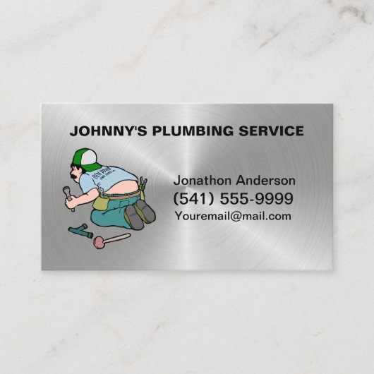 配管保守サービス担当者の名刺 名刺 (正面)