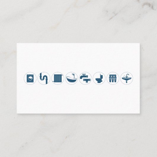 配管修理およびサービス名刺 名刺 (裏面)