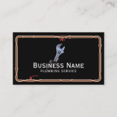 配管修理サービスプロフェッショナルパイプフレーム 名刺 (正面)