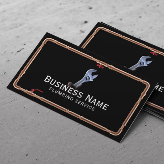 配管修理サービスプロフェッショナルパイプフレーム 名刺