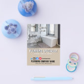 配管専門家の配管工のキッチン設備 チラシ (シングル)