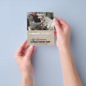 配管専門家の配管工バスルーム設備 チラシ (手)