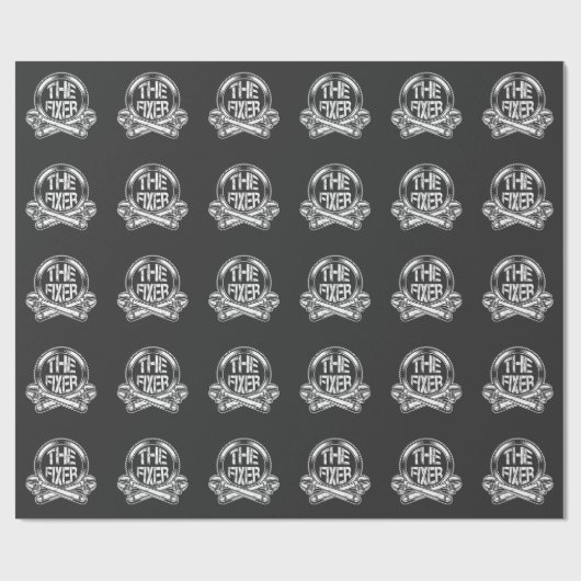 配管工おもしろいの修理工のユーモア ラッピングペーパー (フラット)