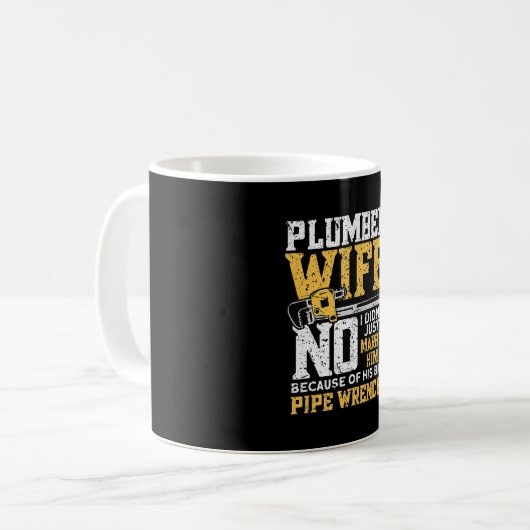 配管工おもしろい室のデザイン – 配管配管配管配管管継手 コーヒーマグカップ (正面左)