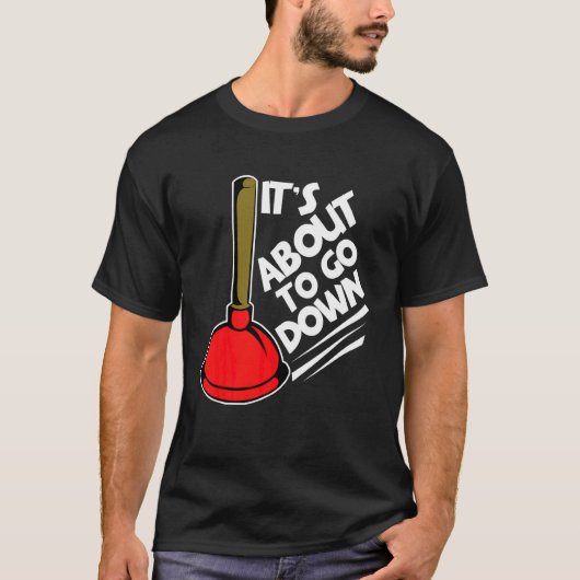配管工が下りそうになった Tシャツ (正面)