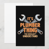 配管工にしかわからないこと 招待状 (正面/裏面)