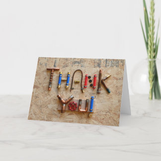 配管工に感謝 サンキューカード