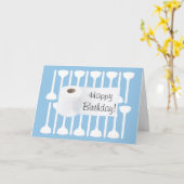 配管工のハッピーバースデーの日のグリーティングカード カード (黄色い花)