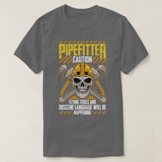 配管工のユーモア プリント - 面白い配管工の引用, Tシャツ (デザイン正面)