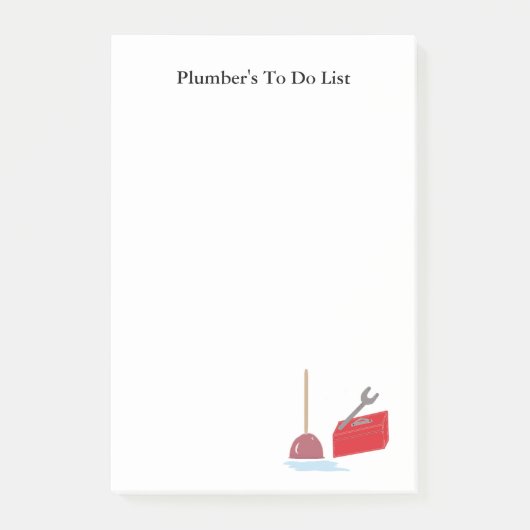 配管工のリスト ポストイット (正面)