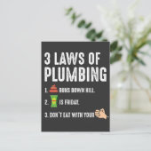 配管工の旅人に対する給排水設備の法則 ポストカード (スタンド正面)